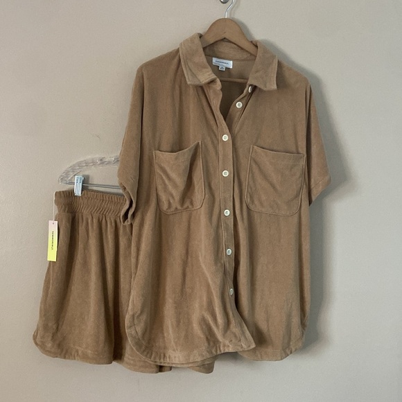 Summersalt- Towel Terry Set Top and Shorts 1XL - Picture 3 of 12